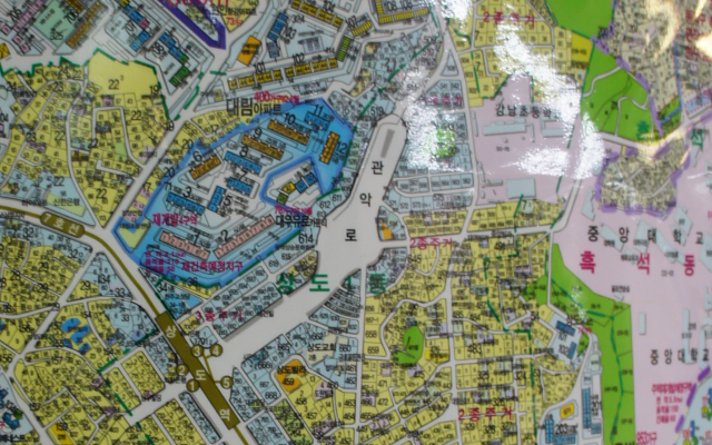 Dongjak-gu, Sangdo-dong, Seoul Map