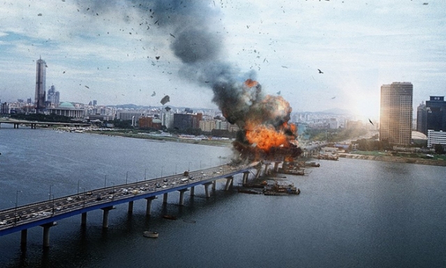 Map Bridge, bombed by the terrorist.